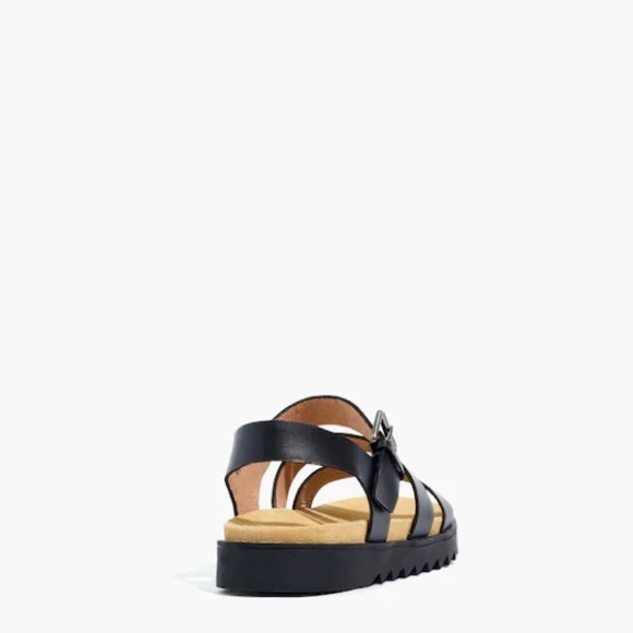 Madewell NEW The Addie Strappy Molded Footbed Sandals Size 10 NEW black comfort - Picture 2 of 8